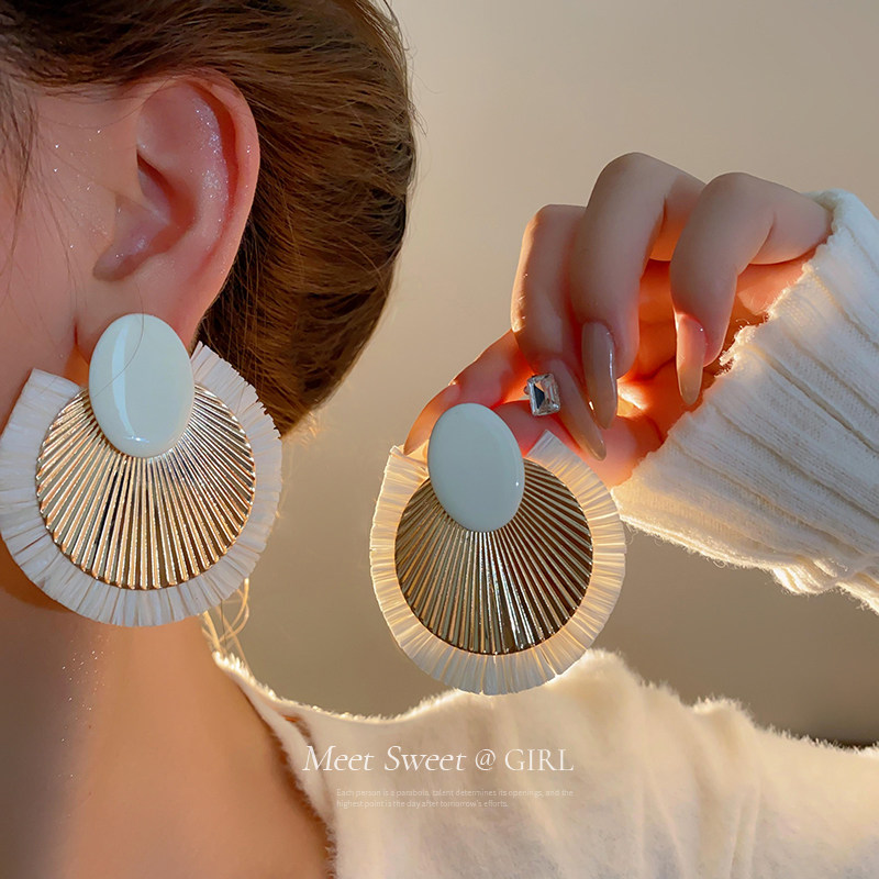 编织大耳环2025新款爆款高级感夸张气质高级大气耳钉耳坠耳饰女,饰品/流行首饰/时尚饰品新,耳环,淘宝优惠券,粉丝福利购,淘宝优惠卷