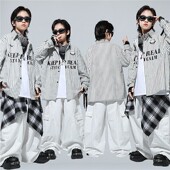 街舞儿童潮服男女童套装 走秀演出服嘻哈hiphop舞蹈爵士舞表演服装