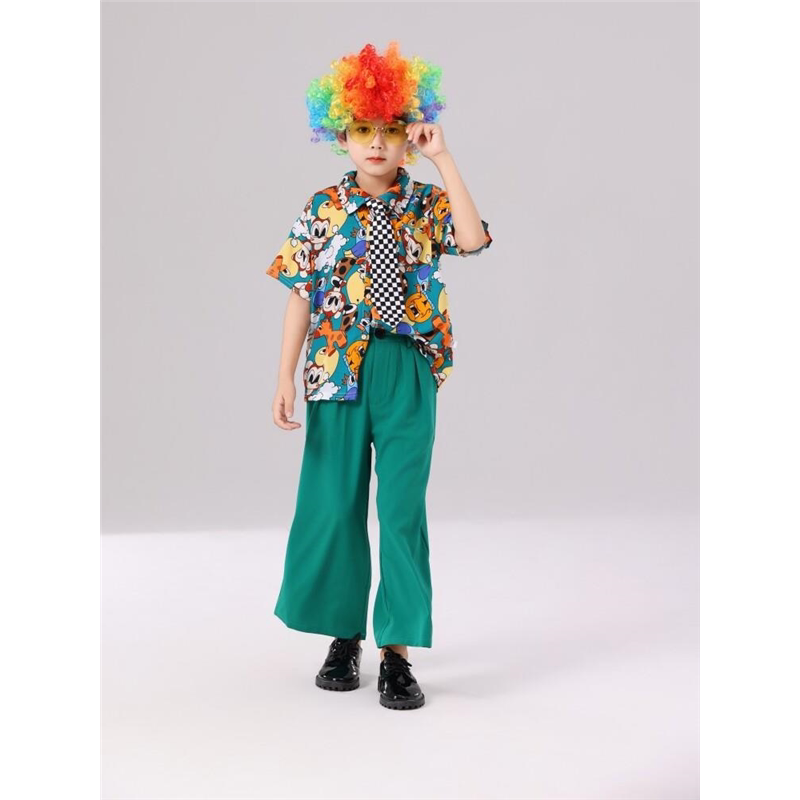 儿童8090年代复古港风走秀演出服幼儿园毕业班怀旧男女童T台表演