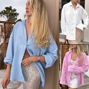 New Casual Long-Sleeve Jacket for Women Shirt 休闲外套女衬衫