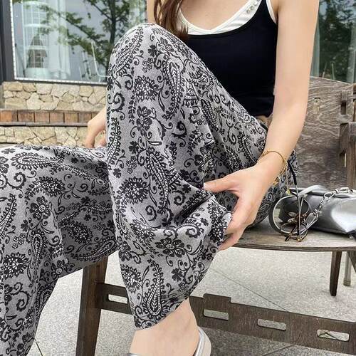 New Women's Loose Slim Straight-Leg Pants 女式宽松显瘦直筒裤