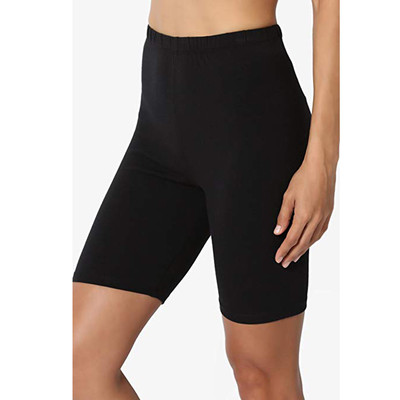 Women Summer Active biker Mid Tight Stretch sports shorts