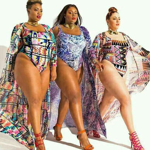 2023胖MM三角连体泳衣一体式泳装 Large size one piece swimsuit