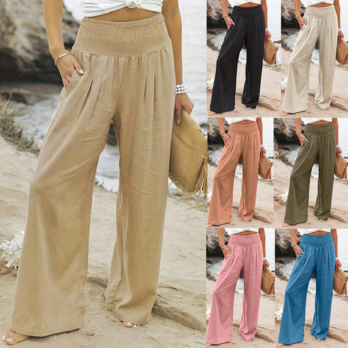 New Women's Versatile Casual Mid-Rise Pants 百搭休闲裤女长裤