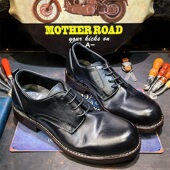 固特异商务正装 男全黑色英伦软皮德比鞋 真皮马皮西装 新郎结婚皮鞋