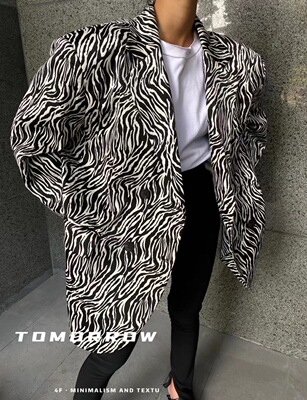 红木花新品纹洋气大版型外套西装