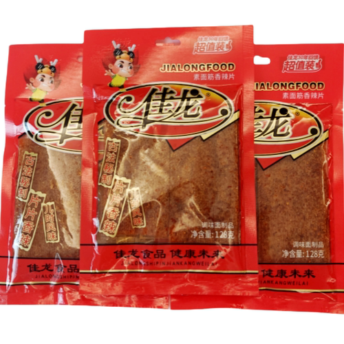 佳龙素食面筋大辣片实惠新日期
