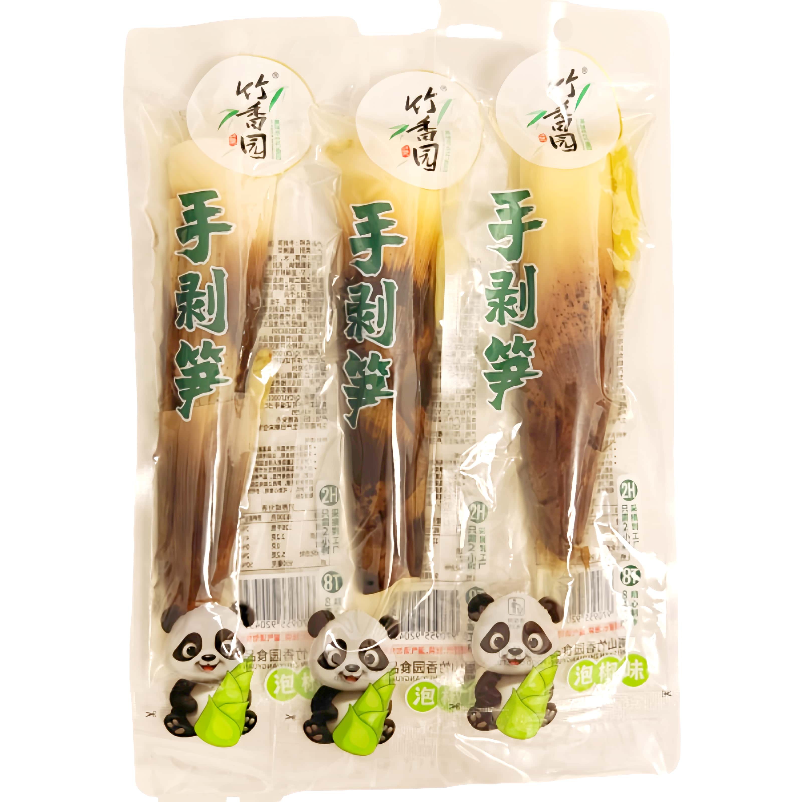 竹香园手剥笋开袋即食泡椒味酸辣脆笋尖竹笋嫩笋子网红休闲小零食