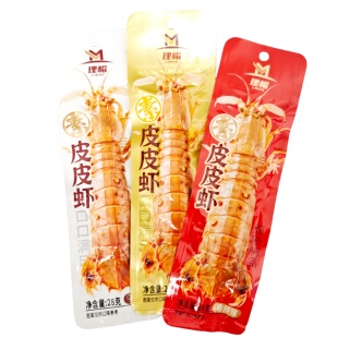 理帽素皮皮虾味辣条调味面筋制品儿童零食追剧哄娃休闲网红爆款