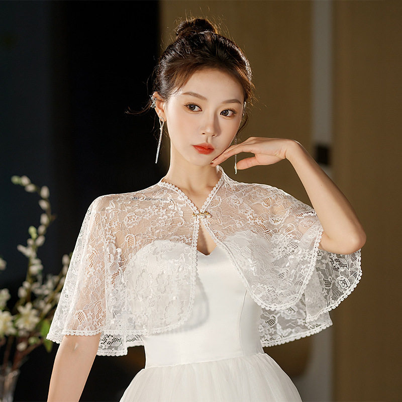 新娘婚纱礼服披肩蕾丝遮肉坎肩薄