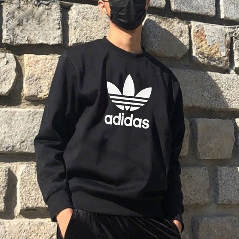 三叶草情侣款卫衣阿迪达斯男装女装2022冬季新款运动套头衫cw1235