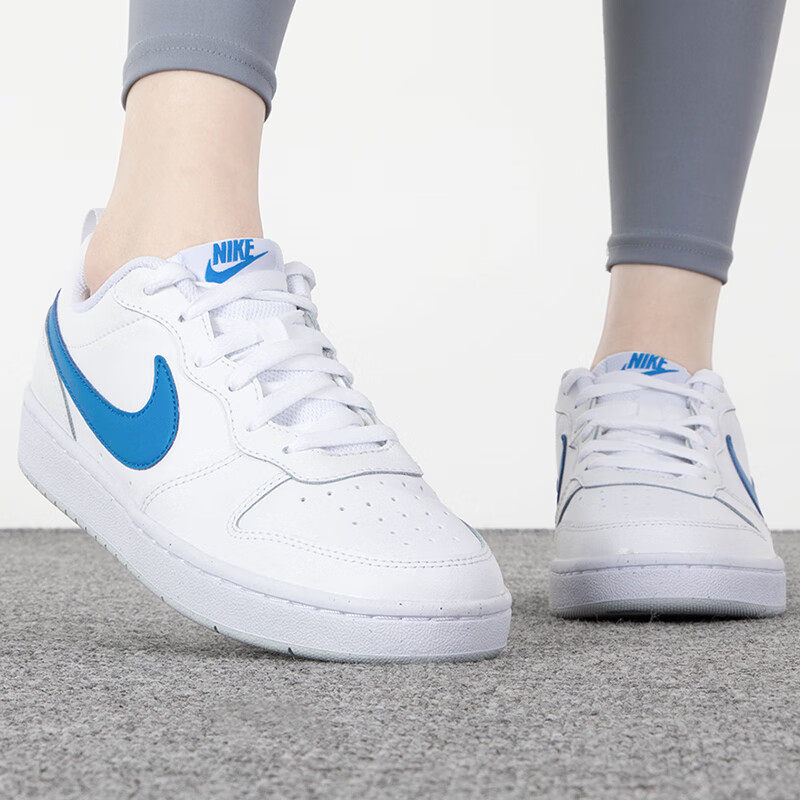 nike/耐克女鞋court borough低帮休闲透气耐磨运动板鞋bq5448-123