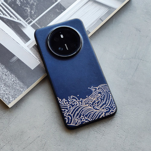 华为mate80pro国风防摔皮手机壳