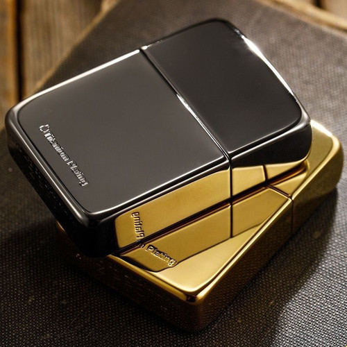 zippo正版收藏级外壳钛黑打火机