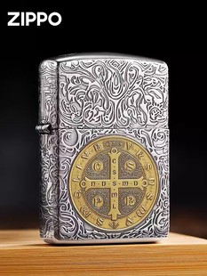 zippo打火机官方正品蚊版双色康斯坦丁煤油专用防风个性男士礼物