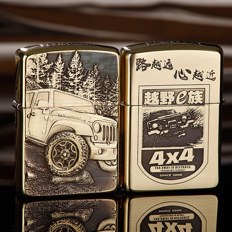 打火机zippo正版纯铜越野芝宝煤油收藏级官方男士限量版绝版zoop