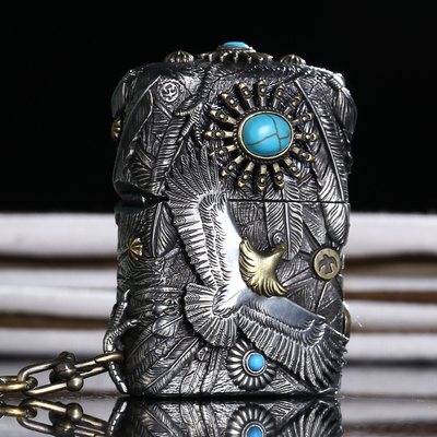 打火机zippo正版盔甲送男友芝宝