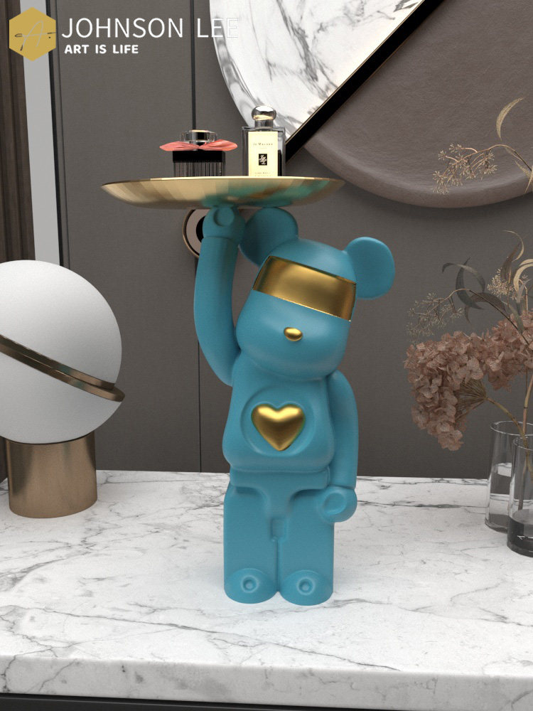 猛熊饰品入口钥匙收纳托盘入口门鞋柜收纳架客厅家居装饰品,家居饰品,桌面摆件,淘宝优惠券,粉丝福利购,淘宝优惠卷