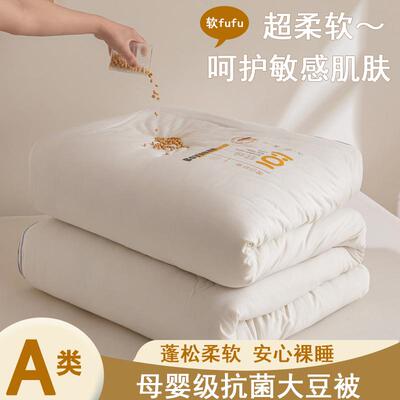 大豆纤维被二合一拉链款子母被