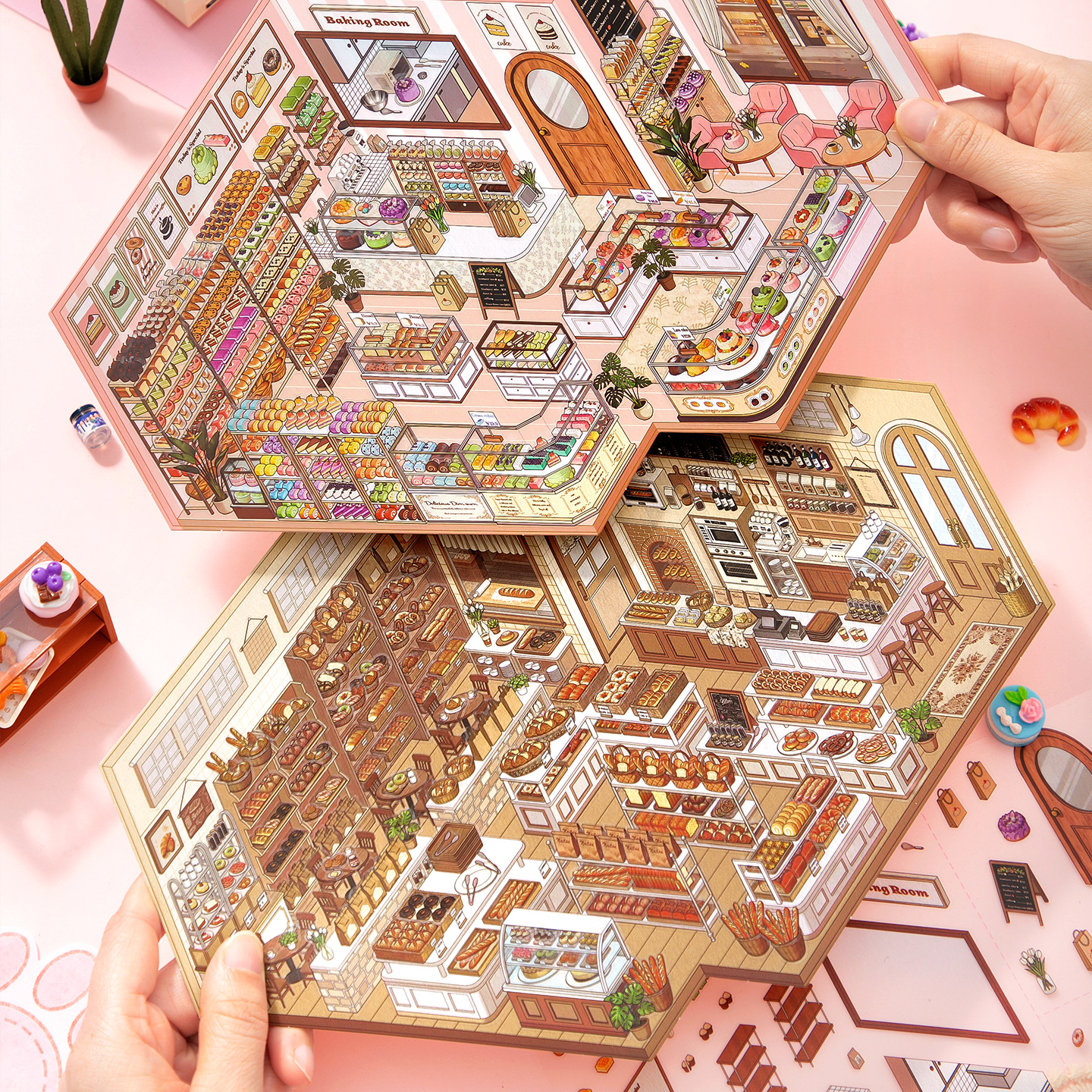 芯陌店铺经营收纳系列造暑贴纸