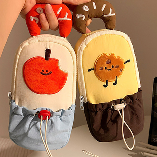 红苹果手提笔袋奶呼呼大容量文具盒高颜值初中女生2026新款超火儿童可爱大容量小学生铅笔盒冷门小众不撞款