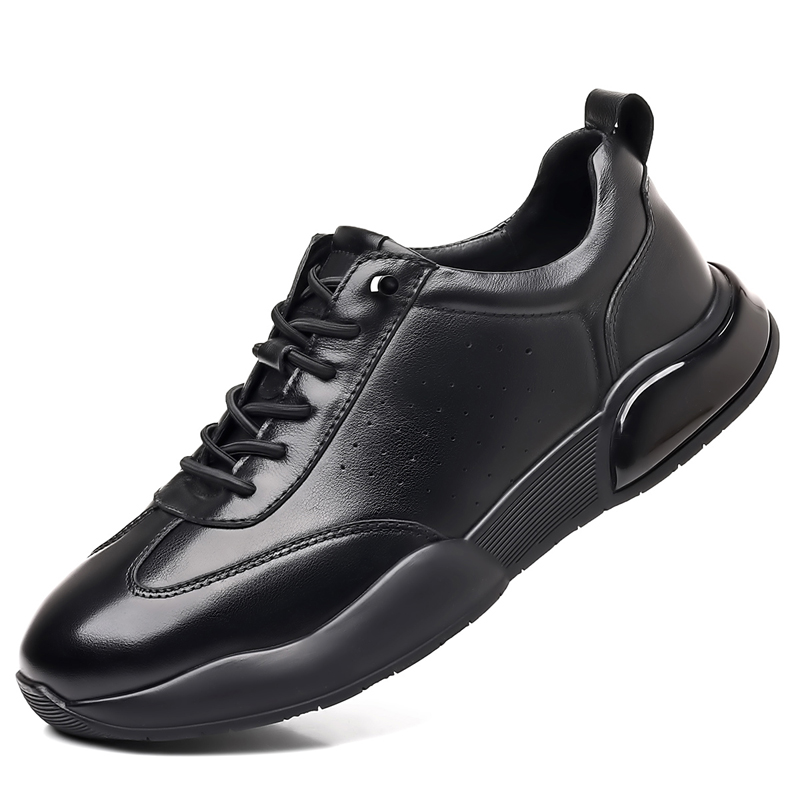 CCE男鞋头层牛皮商务运动鞋免系带老爹鞋真皮休闲皮鞋男WL8861-J