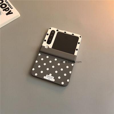 满屏波点适用小米mixflip2华为purax手机壳pocket2硬磨砂可爱荣耀vflip三星zflip7564卡通女oppofindn3