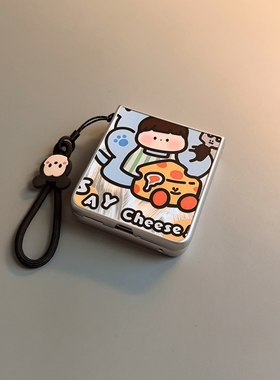 芝士适用小米mixflip华为purax手机壳pocket2硬novaflip三星zflip7564卡通vivox好看oppofindn3n2女0