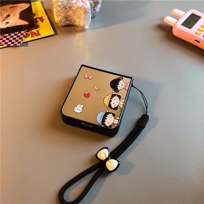 竖排小丸适用华为pocket2手机壳p50硬nova三星zflip7 5 6卡通vivox flip镜面oppofindn3n2女荣耀v小米mixflip