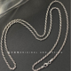 s925纯银麻绳项链男简约复古泰银麻花链女锁骨链饰品百搭扭纹裸链