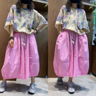 慵懒风夏季新款纯棉舒适宽大碎花短袖T恤女宽松百搭大码薄款上衣