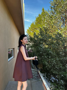 MALTING麦芽 小饼干花边领连衣裙