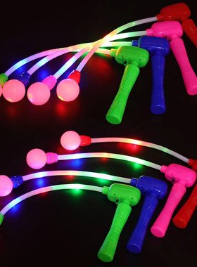 七彩发光音乐甩棒闪光棒摇摇棒旋转闪光摇棒魔术棍棒地摊货源热卖