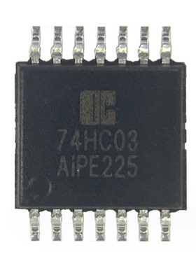 中微爱芯 AiP74HC03替74HC03PW TSSOP14封装 4路2输入与非门