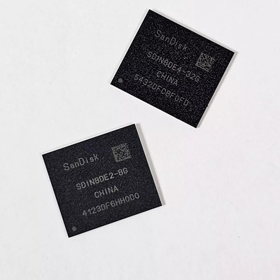 闪迪SDIN8DE2/E4-8G/16G EMMC32Gb内存BGA153字库4.5/5.1储存芯片