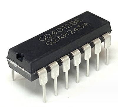 CD4012BE DIP14封装 2路4输入与非门 中性丝印 国产IC