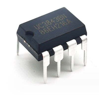 UC3843BN 电流模式PWM控制器，输出占空比 DIP8封装