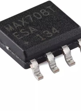 全新MAX708TESA+T SOIC-8 +3V电压 低成本 微处理器监控电路芯片