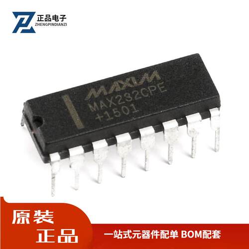 全新原装 直插 MAX232CPE+ DIP-16 RS232 线路驱动器/接收器芯片
