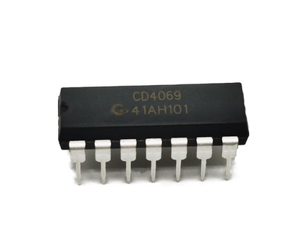 中微爱芯 CD4069 集成电路 逻辑IC芯片 6路反相器 DIP14直插
