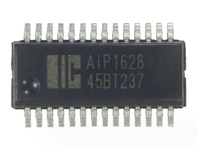 中微爱芯AiP1628替TM1628 SSOP28 键盘扫描LED驱动控制专用电路