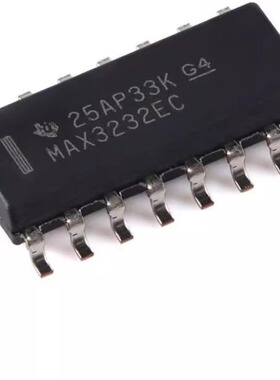 全新 MAX3232ECDR SOIC-16 RS-232线路驱动器/接收器IC芯片