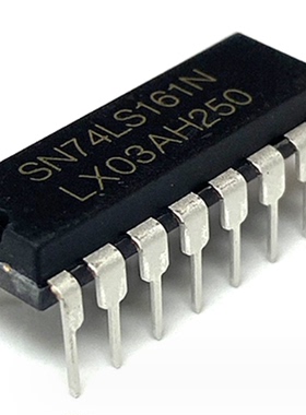 SN74LS161N 二进制计数器 国产大芯片 铜脚 DIP16封装