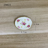 Miniature food play scene model dollhouse accessories display kitchen mini ceramic plates and plates can be used as fridge magnets thumbnail 8