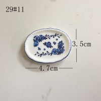 Miniature food play scene model dollhouse accessories display kitchen mini ceramic plates and plates can be used as fridge magnets thumbnail 7