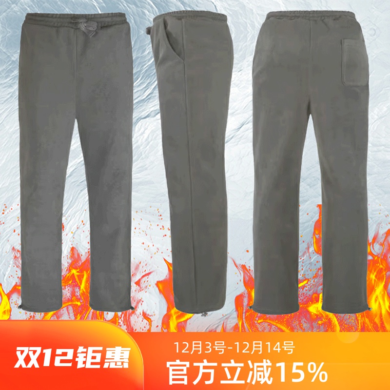 美国KIDON摇粒绒秋冬抓绒保暖裤