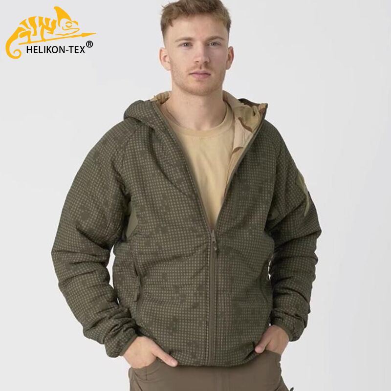 赫利肯双面棉服猎狼犬保暖连帽