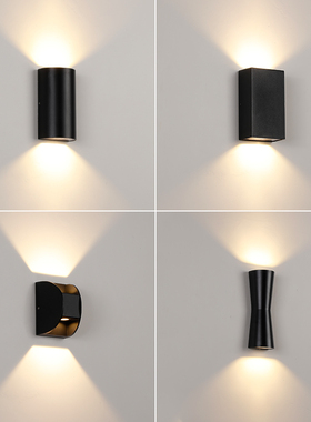 户外壁灯家用灯防水超亮LED入户灯花园阳台露台过道庭院外墙户外