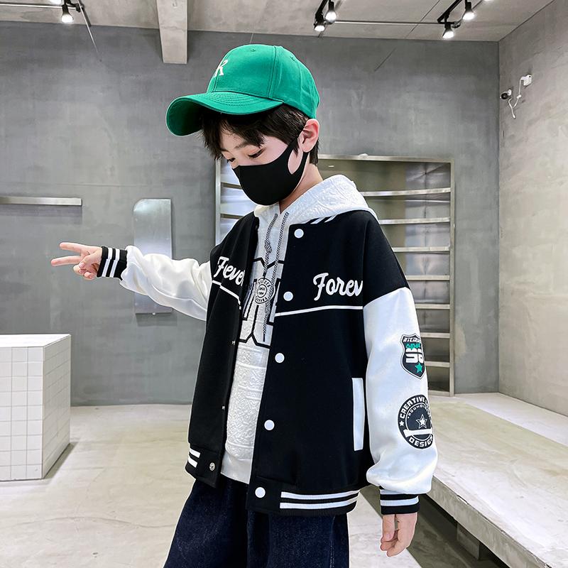 男童棒球服秋装小童装潮上衣