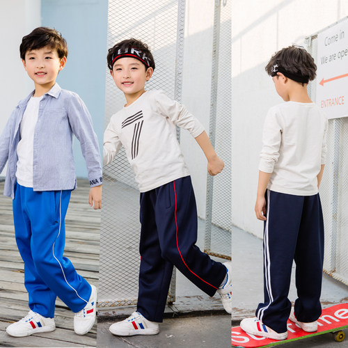 小学生校服裤子宽松儿童校裤园服